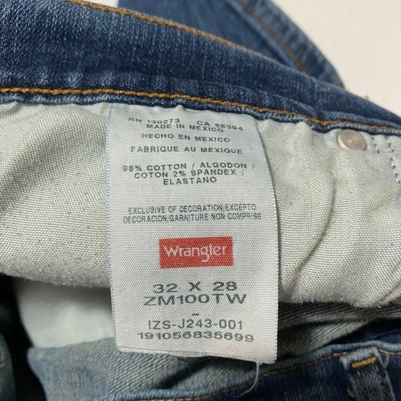 Wrangler Authentics Men's Denim Blue Jeans Size 32w - Picture 5 of 10